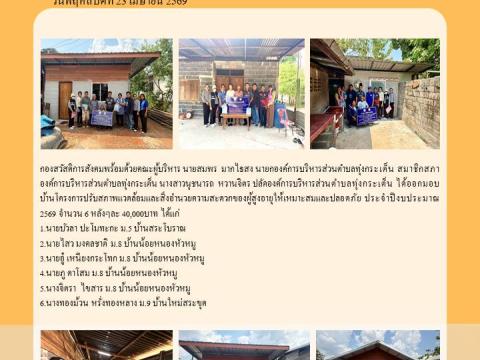 ผลการดำเนินงาน ประจำปีงบประมาณ พ.ศ. 2569